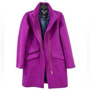 J.Crew Womens Coat Stadium Cloth By Nello Gori Wool Blend Casual Jacket |Size:2